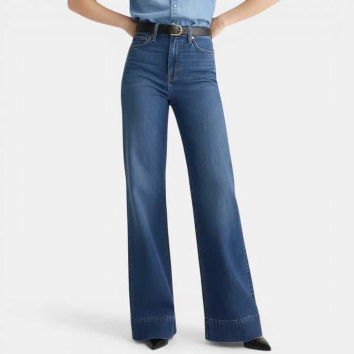 Pantalones vaqueros holgados de mujer, estilo casual y cómodo para uso diario.
