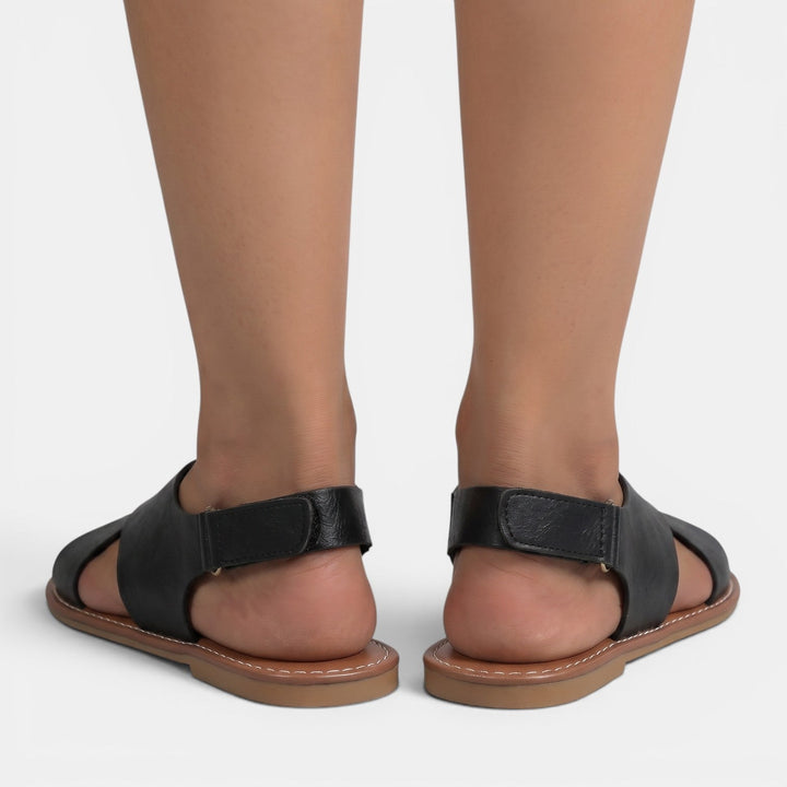 Sandalias planas cómodas para mujer, esenciales para el verano. Calzado casual con estilo retro, ideal para paseos.