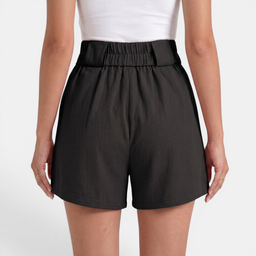 Shorts de mujer ligeros, sueltos y de cintura alta, perfectos para el calor veraniego.
