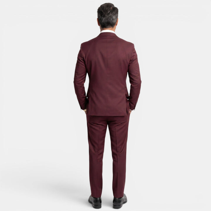 Traje de dos piezas para hombre, elegante para boda. Blazer y pantalón formal de vestir de alta calidad.