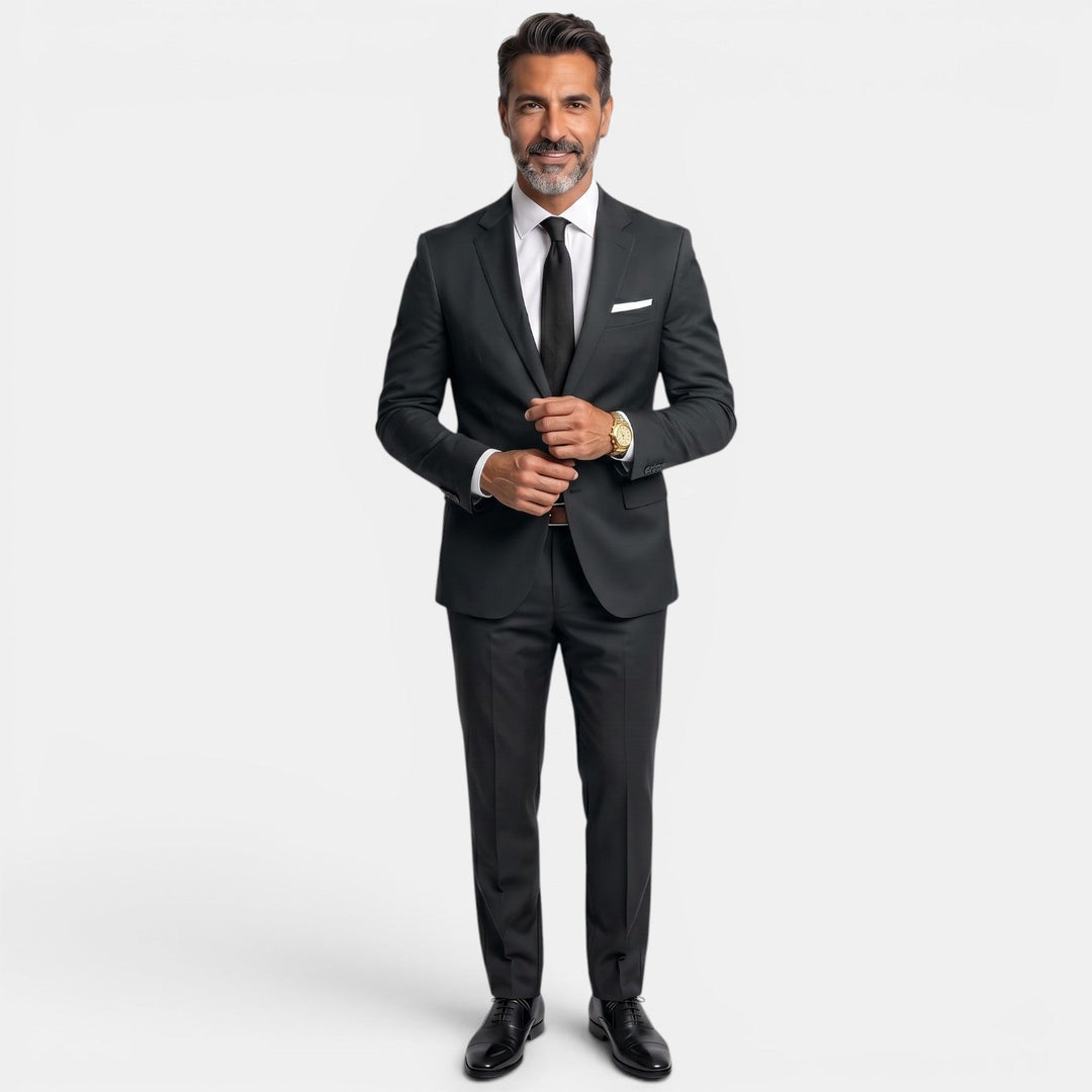 Blazer y pantalón de traje de hombre, dos piezas. Vestir elegante para bodas, negocios o fiestas.