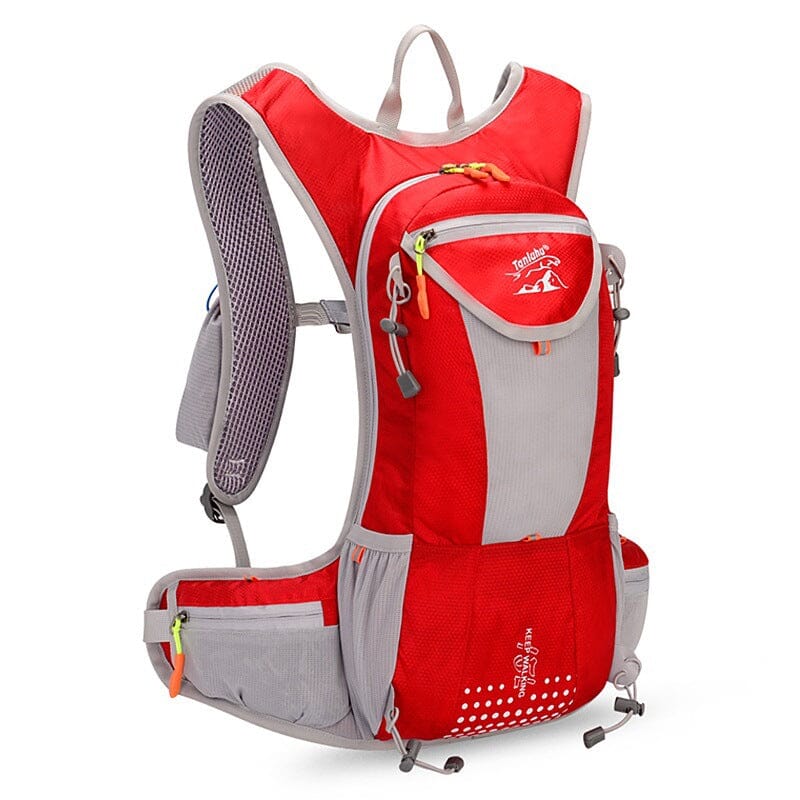 Mochila 15L para ciclismo, senderismo y deportes, ligera y ajustable, diseñada para hombres activos.