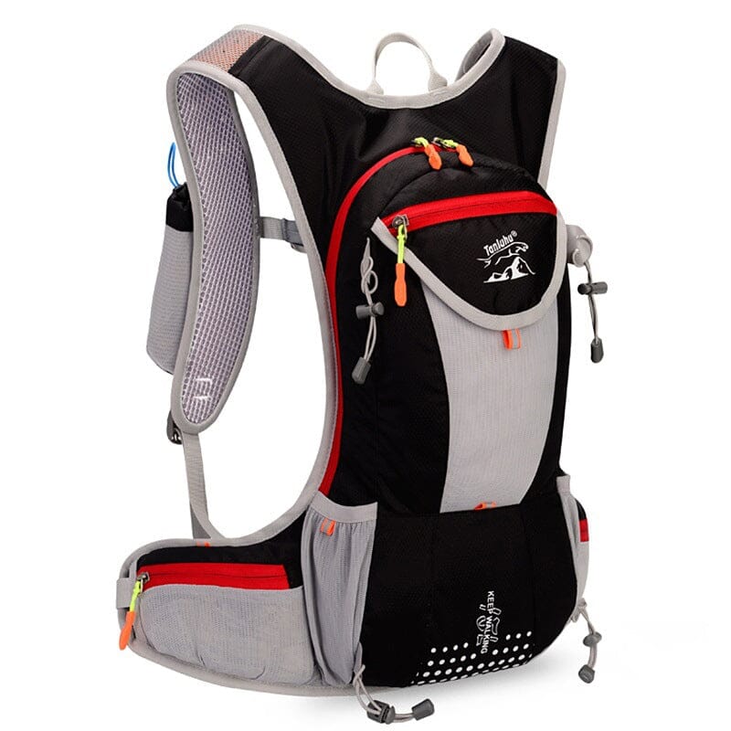 Mochila de ciclismo de nailon resistente 15L para hombres, ideal para aventura y aire libre.