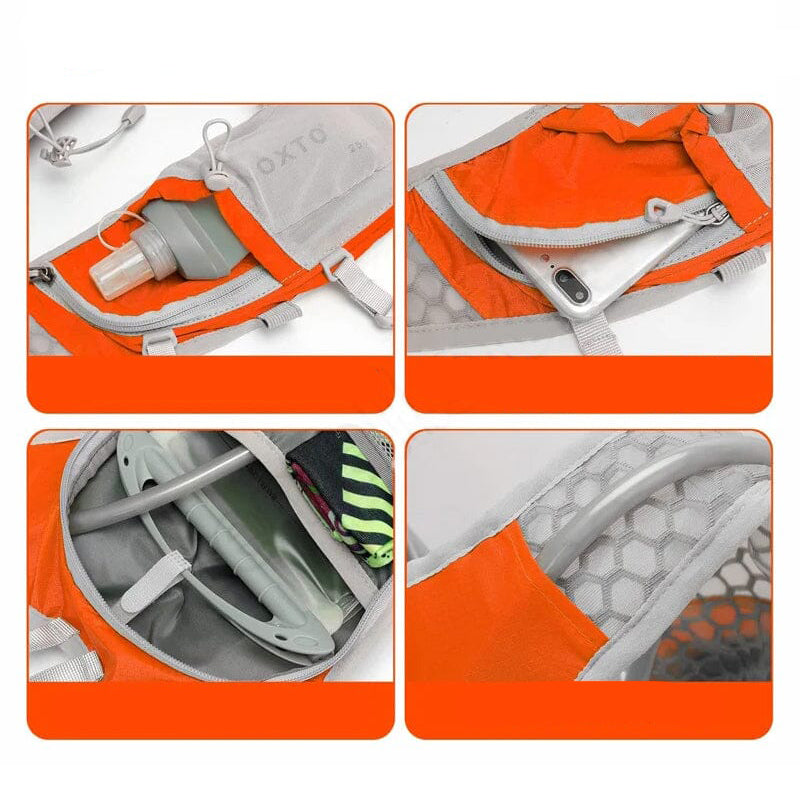 Mochila de alto rendimiento 15L para ciclismo y deportes, ligera y ajustable, para hombres activos.