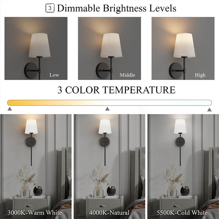 Luz de pared inalámbrica con batería de larga duración. Instalación sencilla para iluminación sin cables.