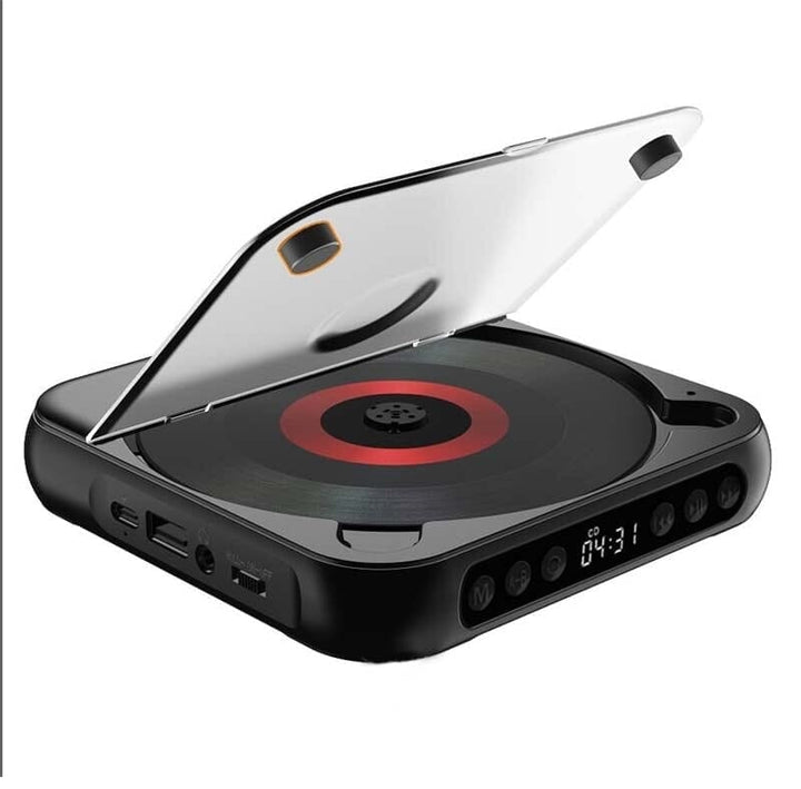 Dispositivo de audio Hi-Fi: reproductor de CD portátil con Bluetooth y soporte MP3.