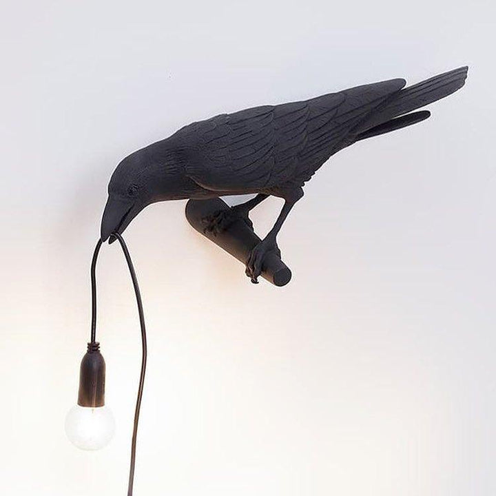 Iluminación interior creativa: lámpara de pared de pájaro, estilo moderno y único.