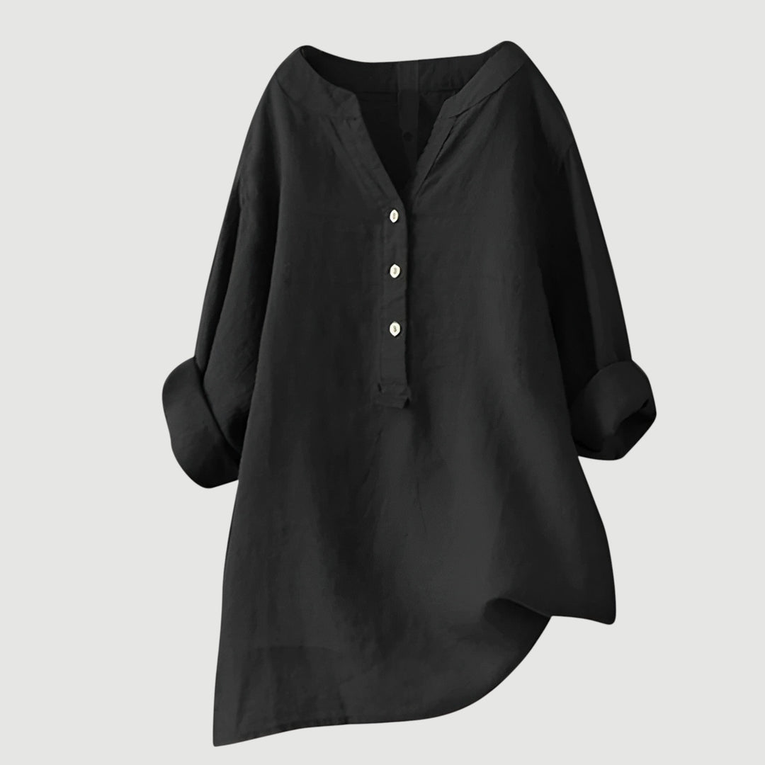 Blusa de mujer Daniela, esencial para el guardarropa de verano. Fresca, ligera y con estilo casual.