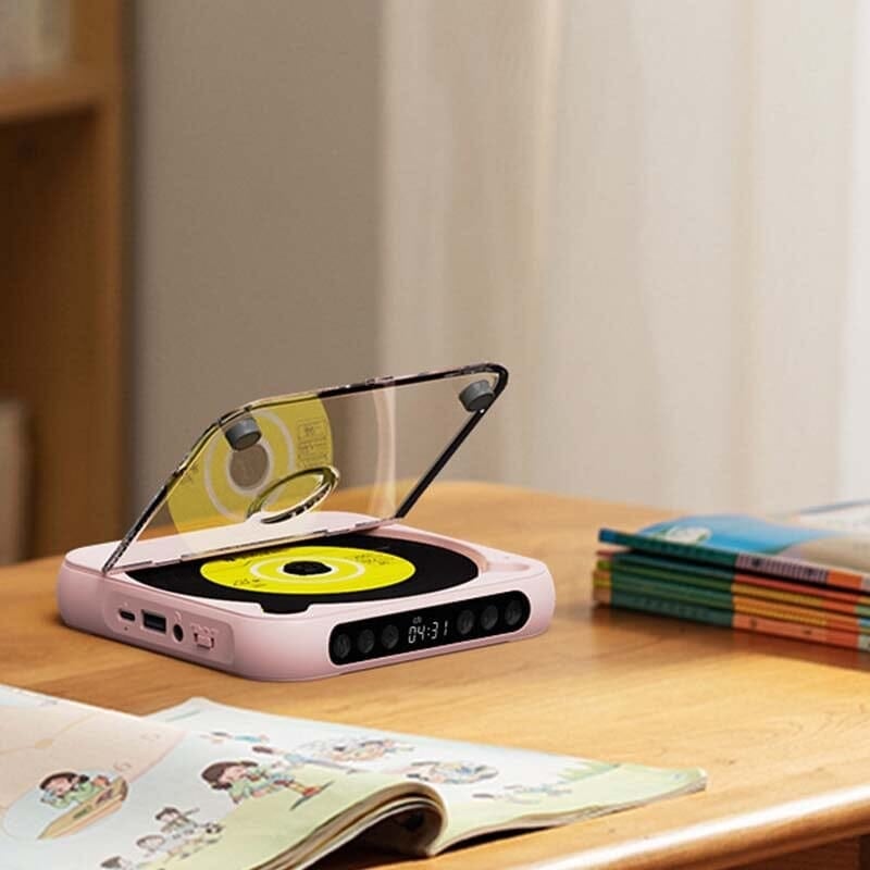 Audio Hi-Fi excepcional en este reproductor de CD portátil con Bluetooth para disfrutar tu música MP3.
