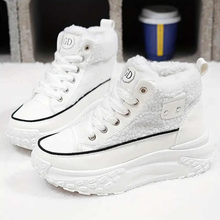 Botines de tobillo impermeables de mujer, con estilo casual. Perfectos para el invierno y la moda femenina cómoda.