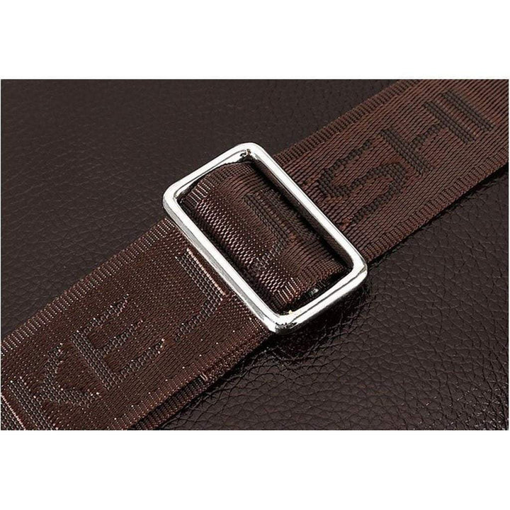 Portafolio de negocios de cuero sintético para hombre, versátil para laptop, documentos y accesorios de oficina.