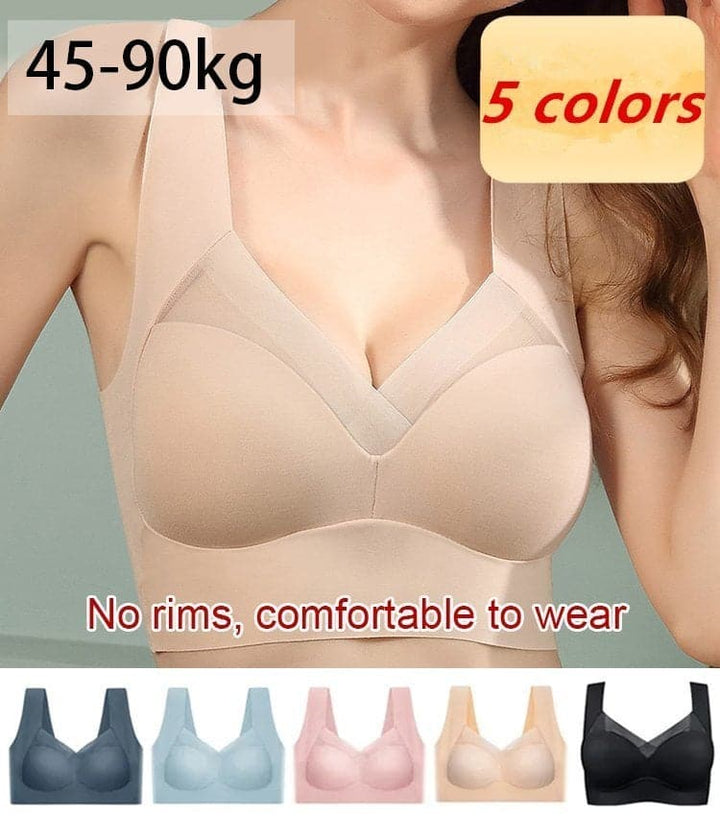 Lencería femenina: sujetador push up sin aros, invisible y con gran soporte.