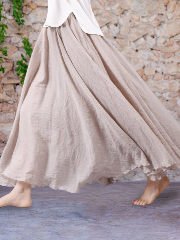 Falda maxi fluida y ligera para mujer, perfecta para un look veraniego chic y bohemio.