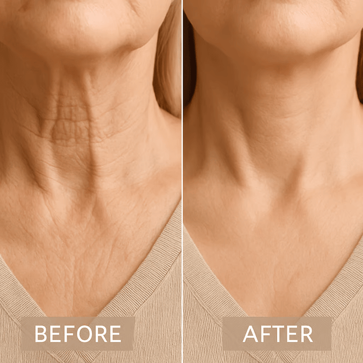 Cinta cosmética para rejuvenecer el cuello y escote. Reduce arrugas y mejora la firmeza de la piel.