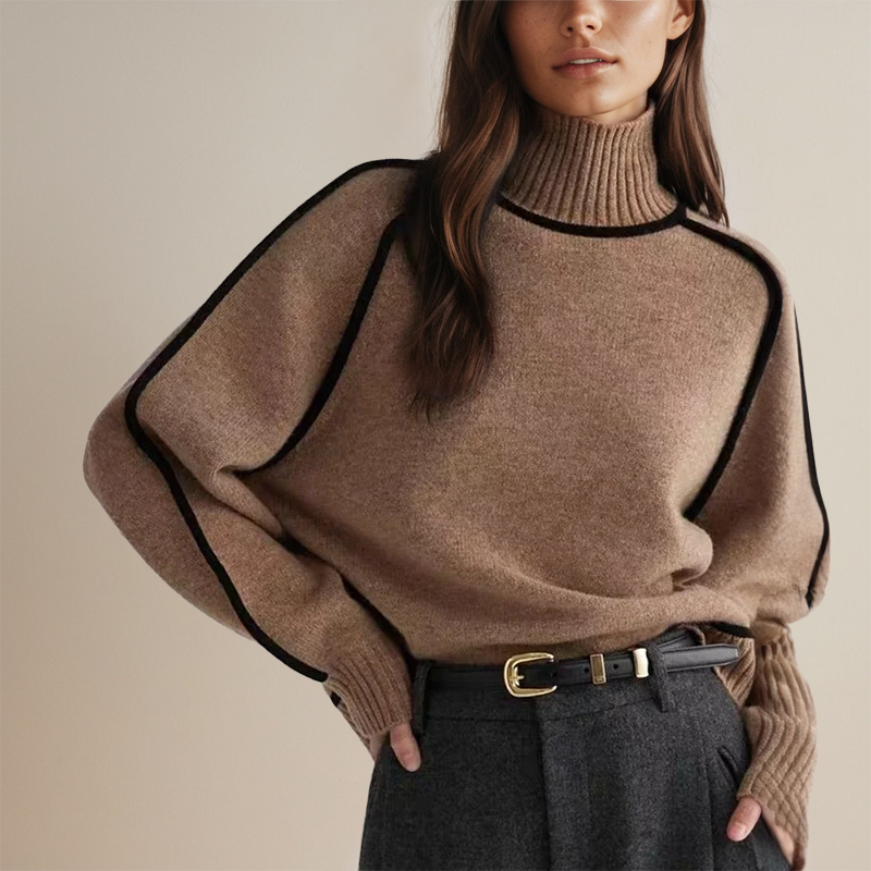 Suéter de mujer, tejido suave y cómodo, manga larga, estilo elegante pullover, moda femenina versátil.