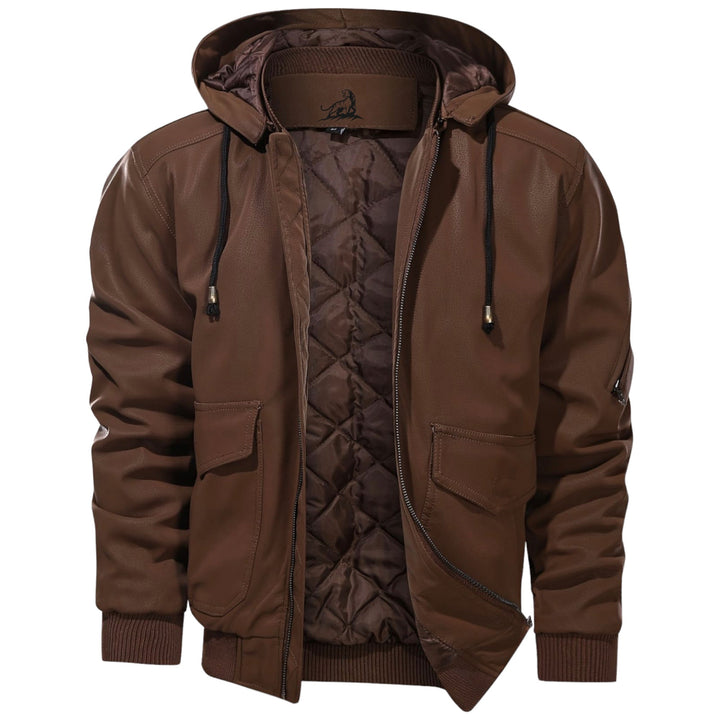 Abrigo grueso de invierno para hombre, cálido y casual. Ideal para protección contra el frío.
