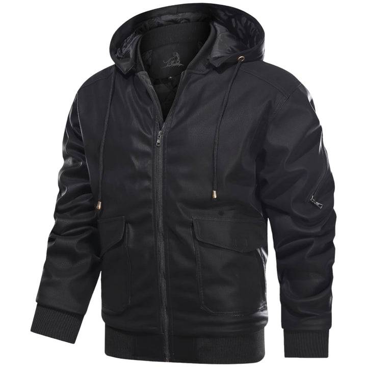 Abrigo grueso de invierno para hombre, ropa de abrigo casual y cálida con capucha. Moda masculina.