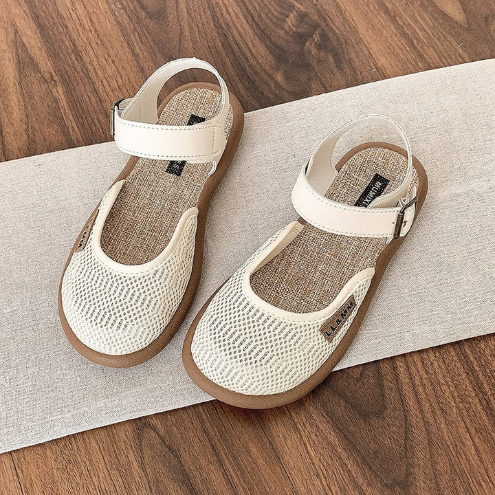 Calzado diario de mujer: sandalias cómodas y transpirables con punta cerrada para un estilo fresco en primavera/verano.
