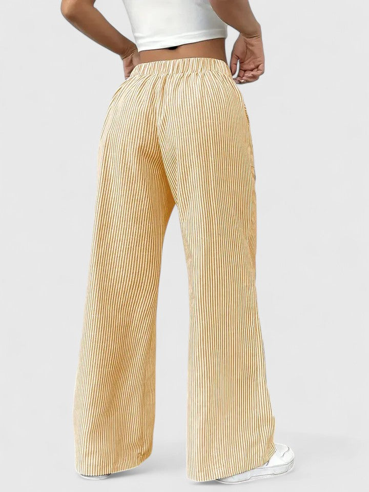 Pantalón ancho gris antracita. Tejido transpirable, cintura ajustable y ligero.