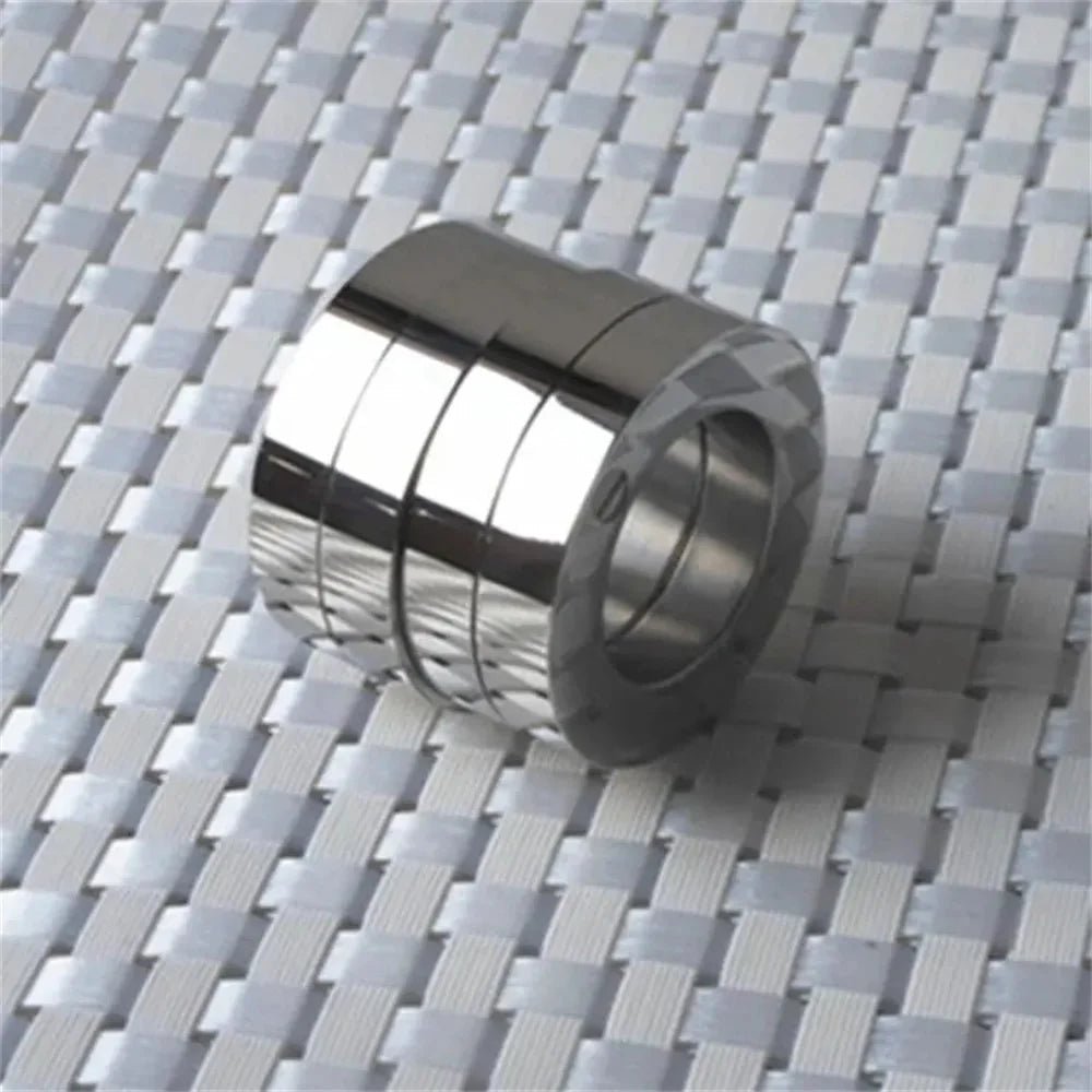 Anillo de seguridad personal plegable, discreto y fácil de llevar, de acero inoxidable.
