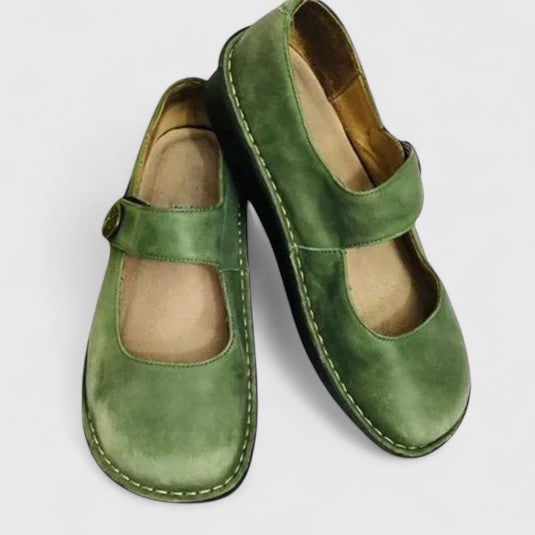 Plantilla acolchada de zapatos ortopédicos Violetta para mujer, proporcionando confort superior y soporte.