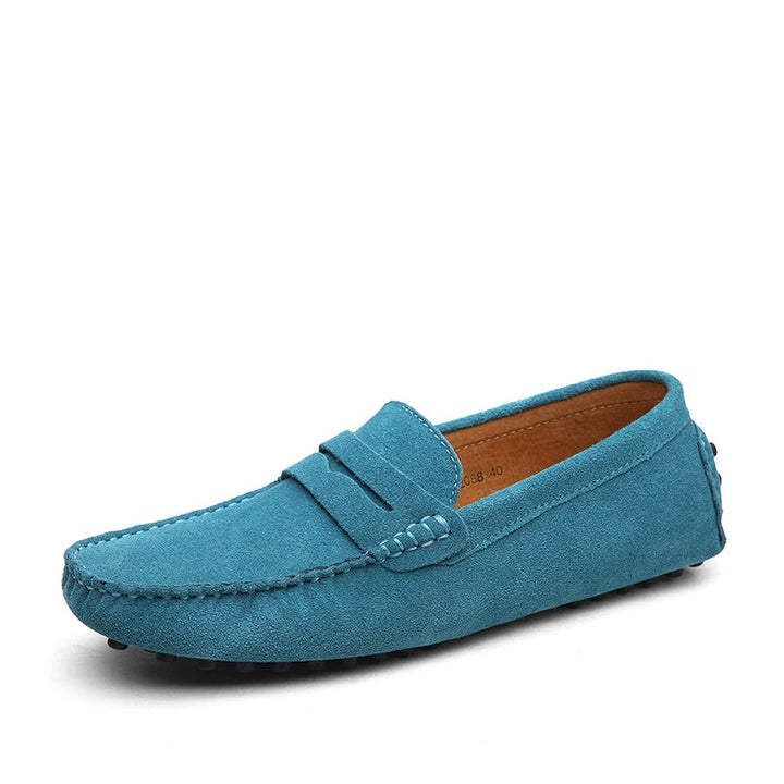 Mocasines de hombre de ante, combinación perfecta de estilo y confort.