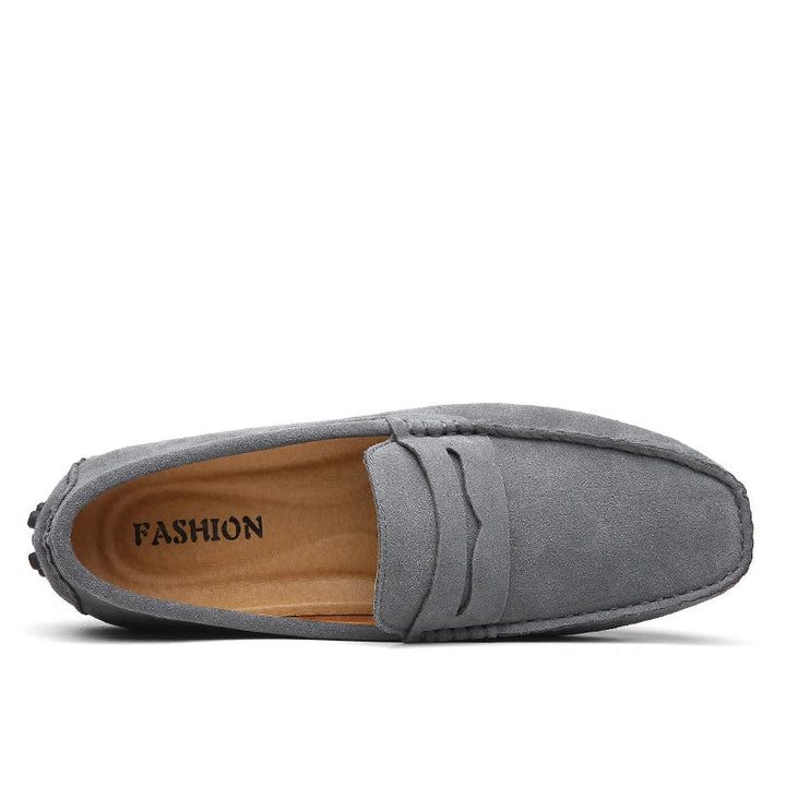 Zapatos de ante para hombre, mocasines ligeros y cómodos.