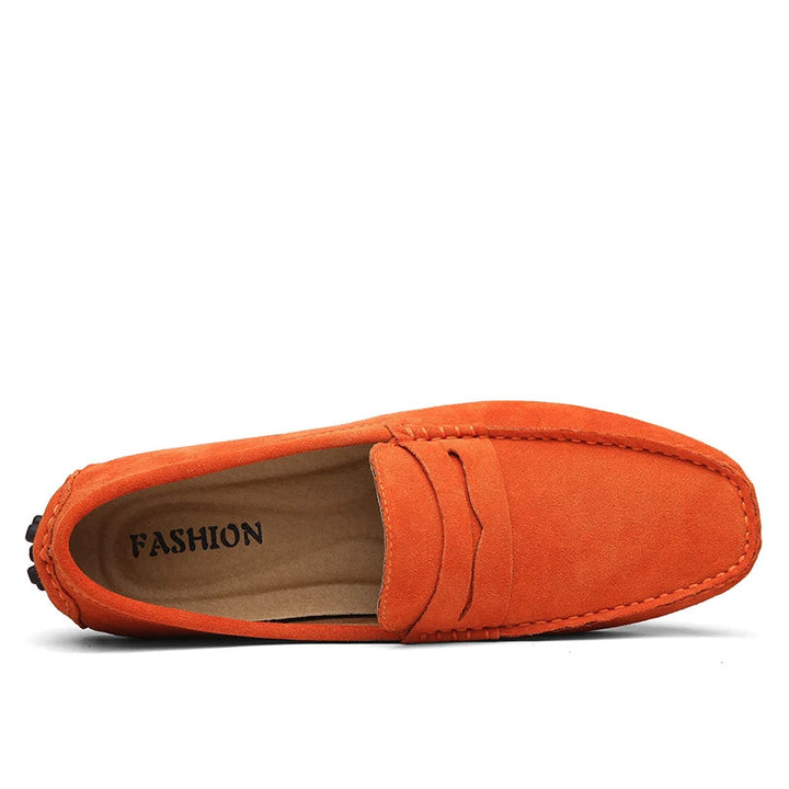 Mocasines de hombre, ante de alta calidad para un look casual.