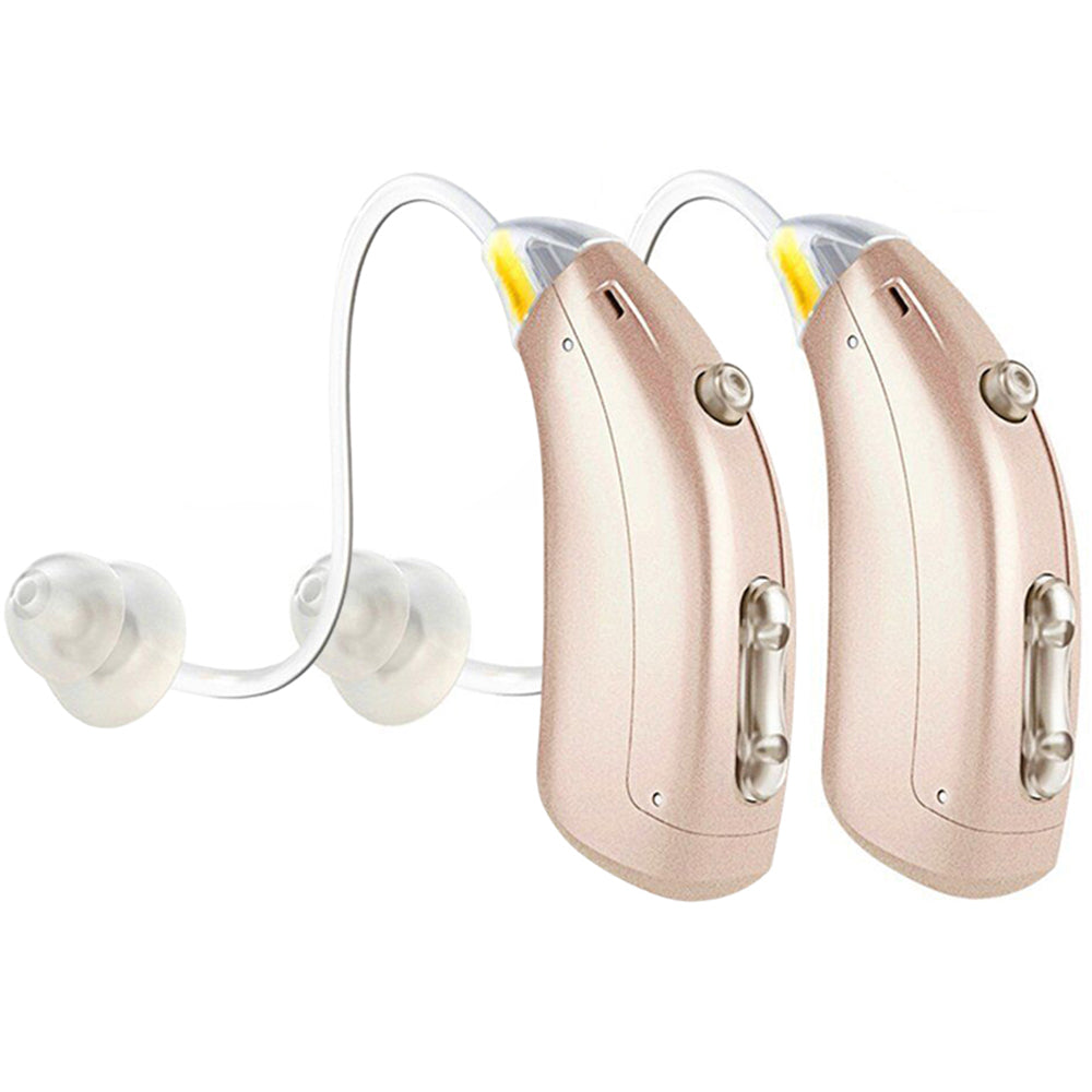 Audífonos digitales recargables in-ear para mejorar la claridad auditiva y el bienestar.