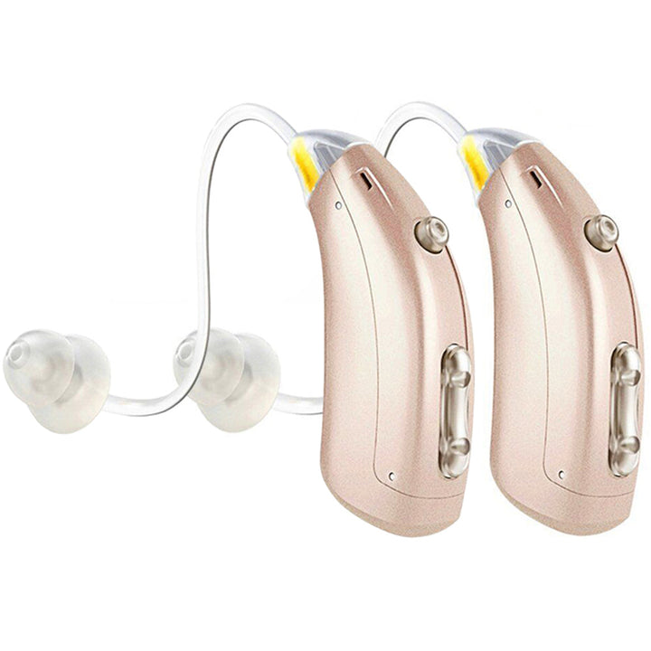 Audífonos digitales recargables in-ear para mejorar la claridad auditiva y el bienestar.