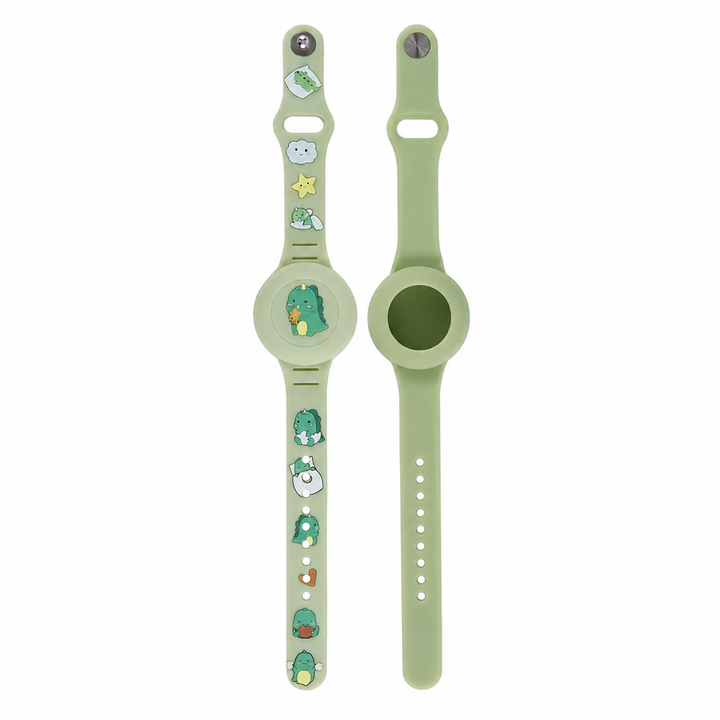 Pulsera Airtag para niños, localizador GPS con divertido diseño de dinosaurio. Ideal para juego y aire libre.