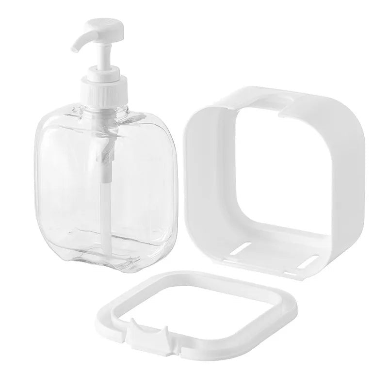 Dispensador de jabón de diseño nórdico con visor. Estilo escandinavo para el hogar, apto para baño y cocina.