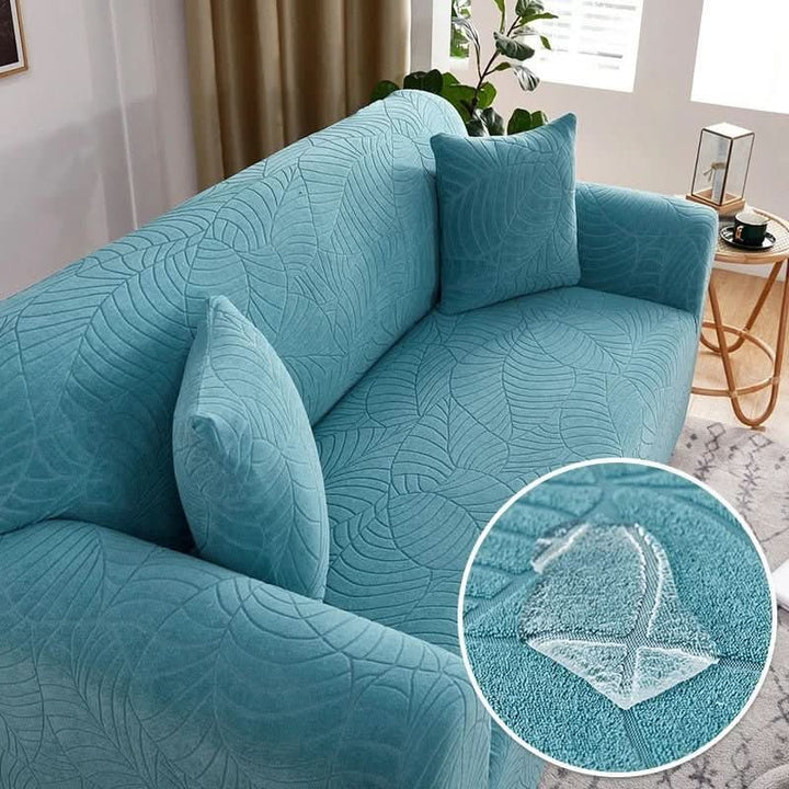 Funda de sofá elástica moderna, tejido suave para una decoración natural y confortable.