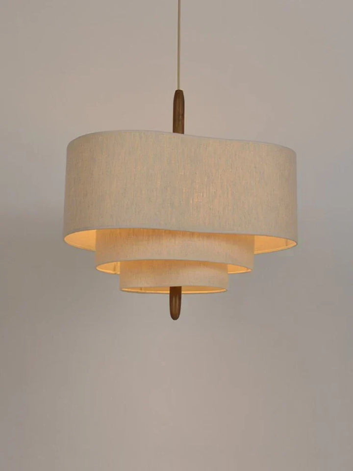 Lámpara de techo de tela para interiores. Colgante decorativo que ilumina y embellece cualquier espacio del hogar.