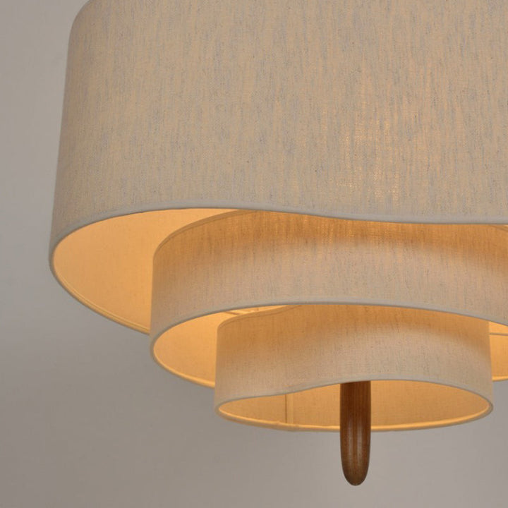 Diseño elegante de lámpara de techo colgante de tela para ambientes modernos. Perfecta para iluminación del salón.