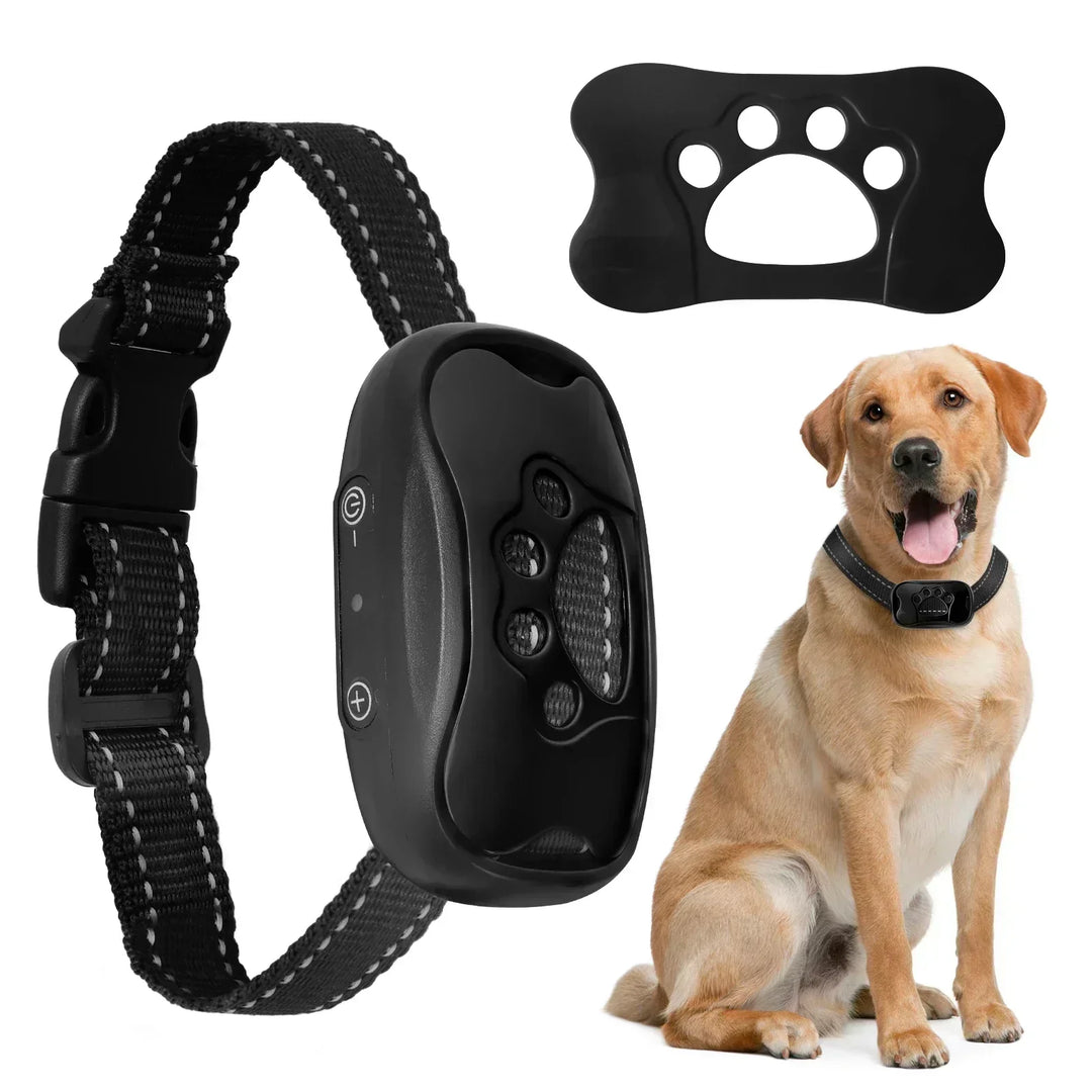 Collar antiladridos inteligente con vibración suave para adiestramiento de perros.