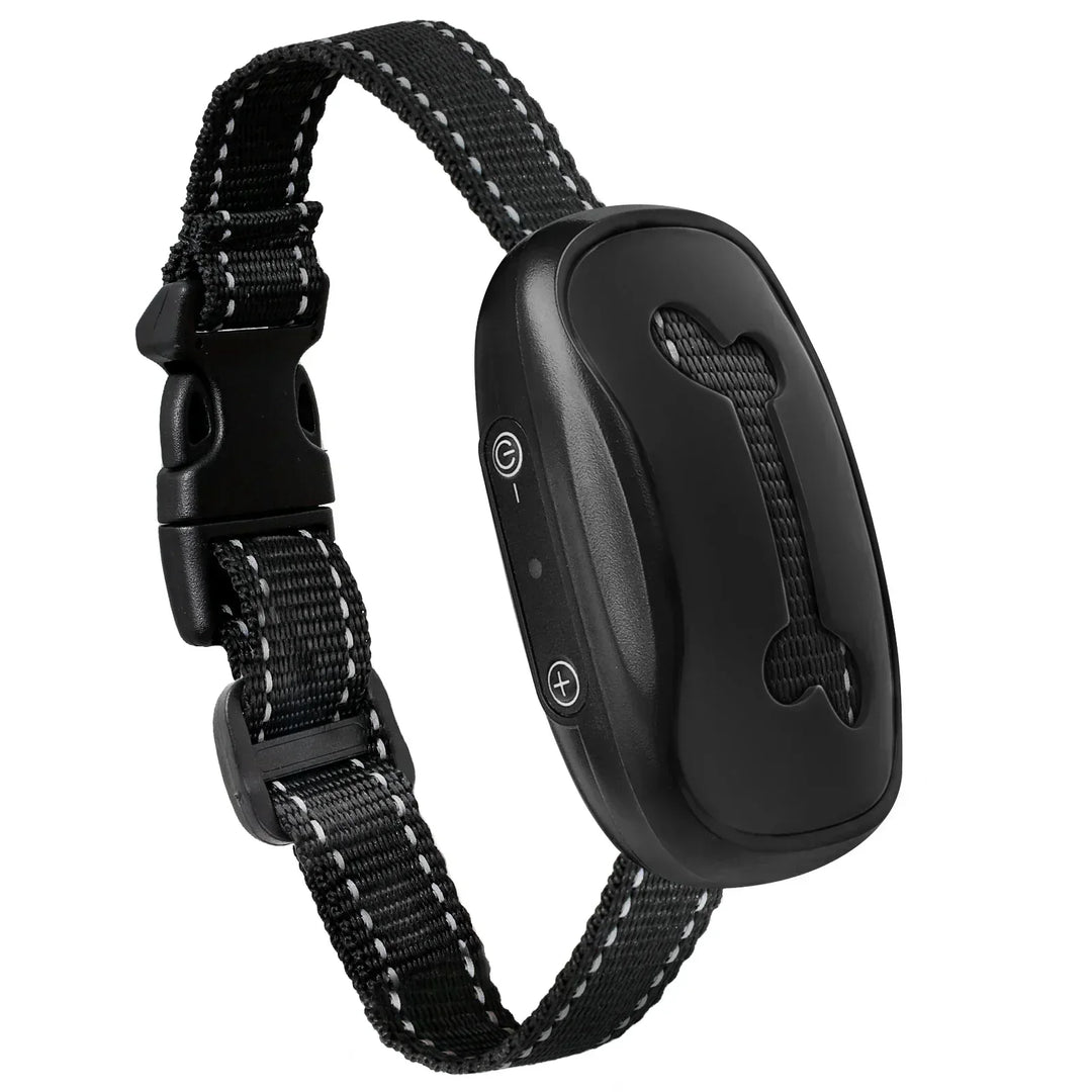 Collar antiladridos para perros, solución humanitaria para reducir ladridos excesivos con vibración.