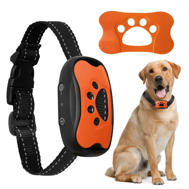 Collar de adiestramiento vibratorio para perros, recargable y resistente al agua, control eficaz.