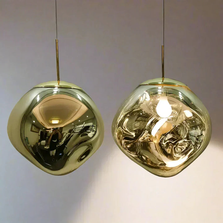 Iluminación decorativa de techo, lámpara colgante de cristal, diseño moderno y escandinavo.
