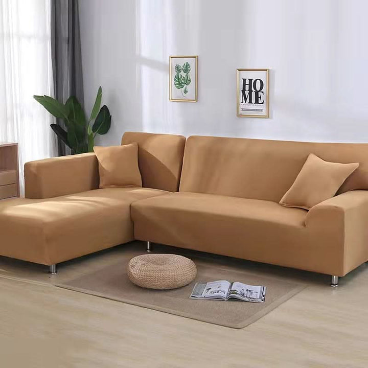 Terciopelo elástico: funda antideslizante para sofá, protección y estilo en tu sala.