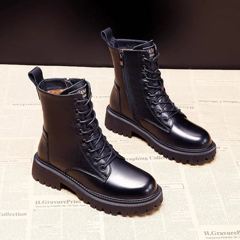 Calzado de invierno para mujer: botas cálidas, cómodas y de moda. Con cremallera y diseño antideslizante.