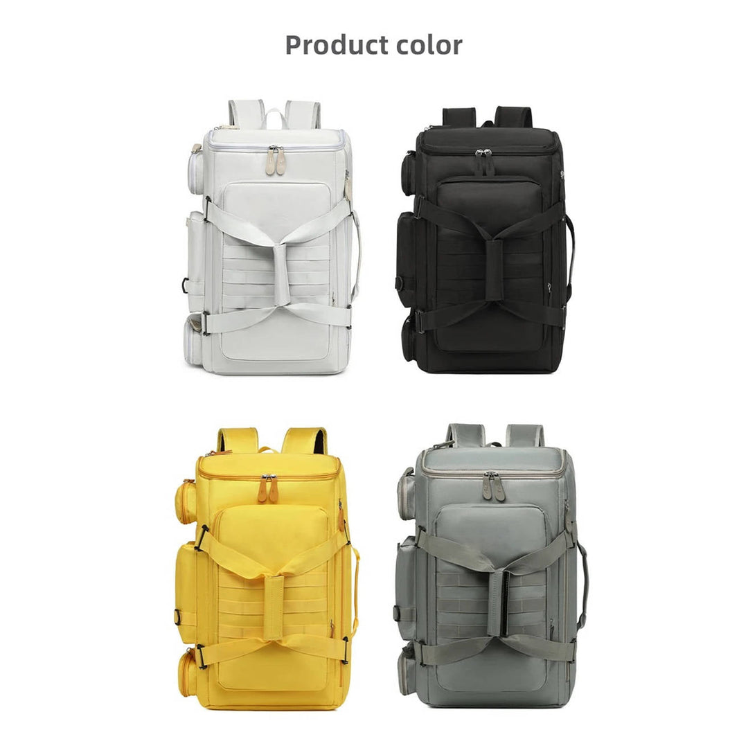 Mochila de negocios unisex, ideal para viajes y trabajo. Compartimento para laptop, impermeable y duradera.
