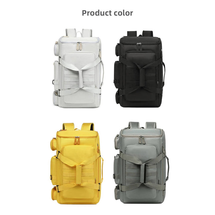 Mochila de negocios unisex, ideal para viajes y trabajo. Compartimento para laptop, impermeable y duradera.