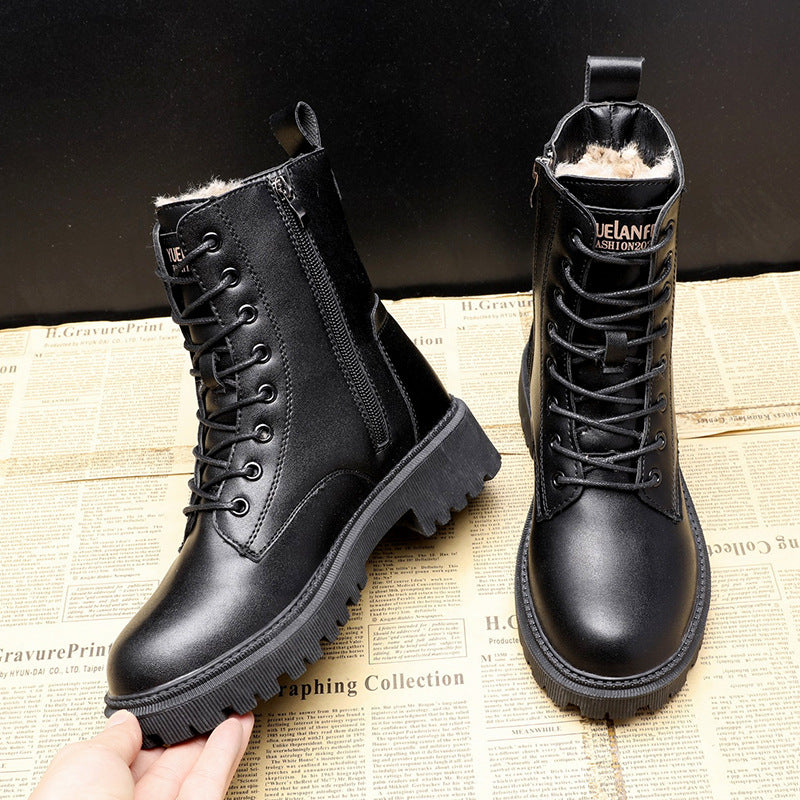 Botas de invierno para mujer. Ofrecen calidez y comodidad. Con cremallera, son antideslizantes y resistentes al frío.