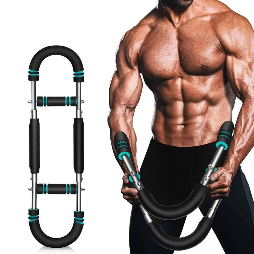 Equipo fitness portátil: expansor para ejercicio de fuerza en casa. Ideal para culturismo y fortaleza muscular.