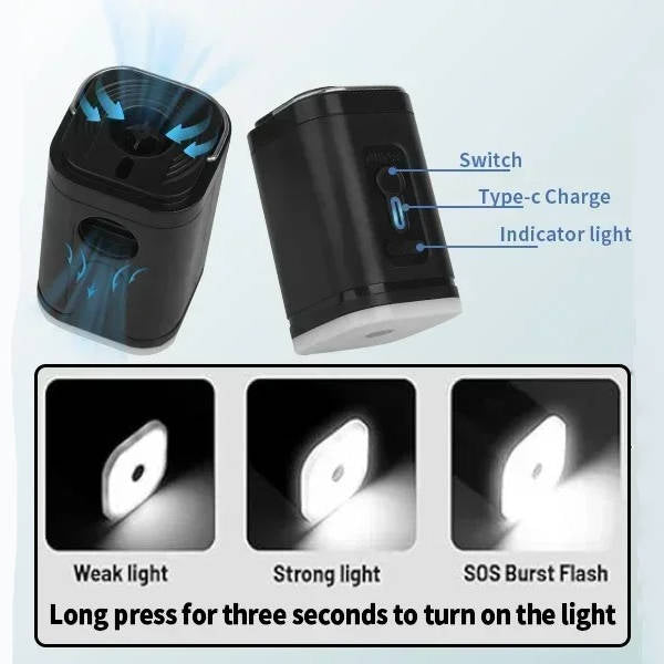Bomba de vacío recargable USB para viaje. Compresión de ropa fácil y rápida para maximizar espacio en maletas.