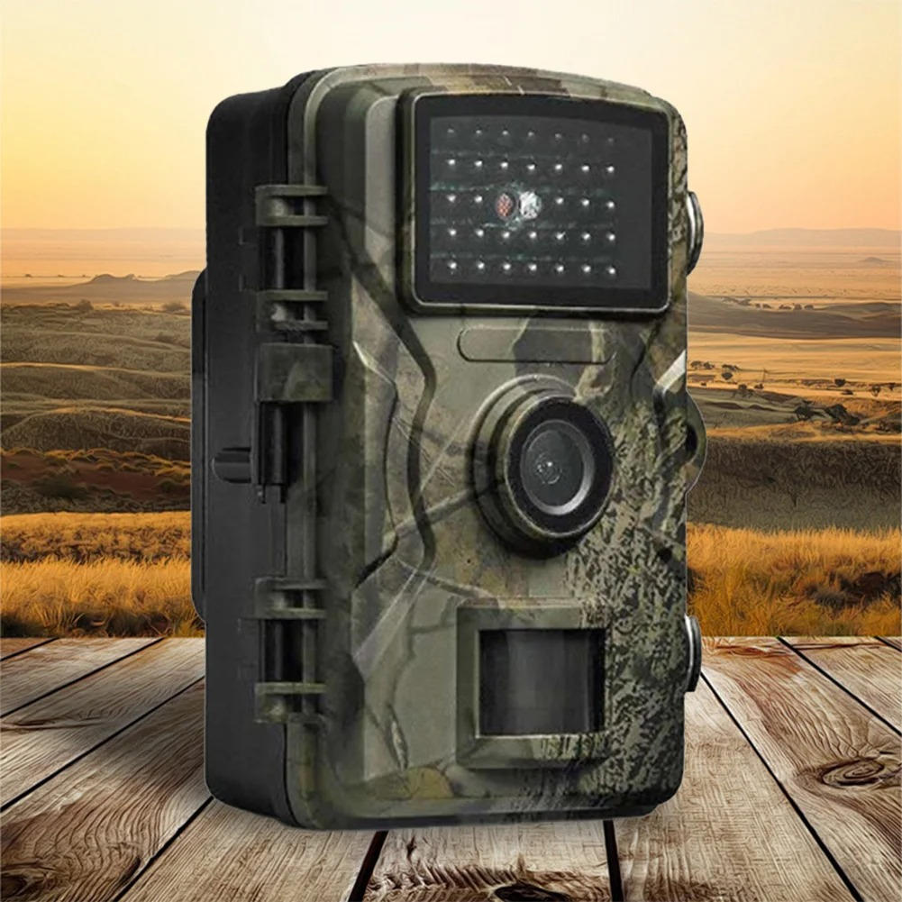 Cámara de caza exterior HD con visión nocturna, ideal para fauna silvestre y vigilancia.