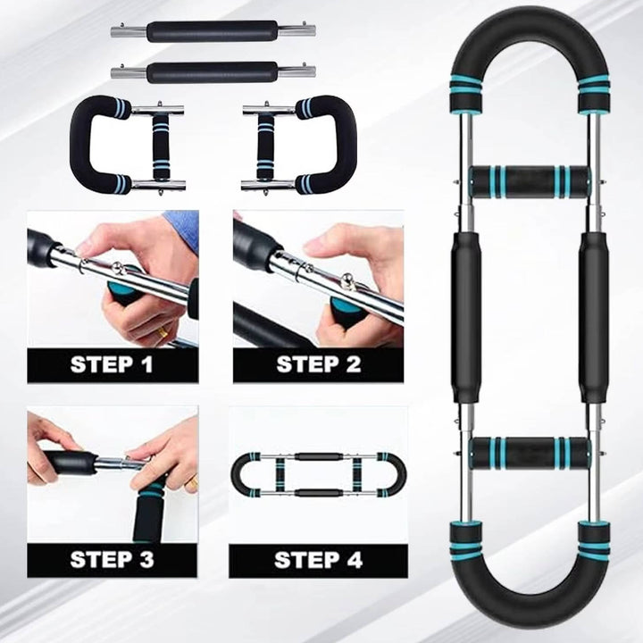 Expansor fitness multiusos para entrenamiento funcional y culturismo en casa. Mejora la fortaleza muscular general.