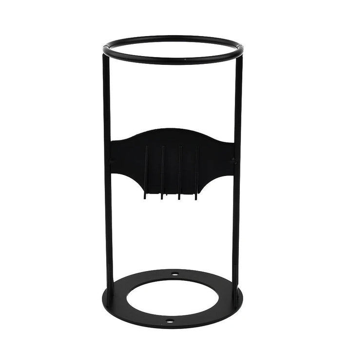 Divisor de leña de hierro fundido con diseño seguro. Herramienta manual para corte de madera.