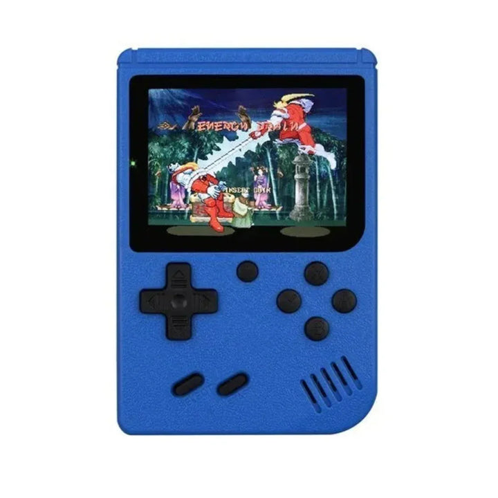 Gadget de entretenimiento retro. Consola portátil con juegos clásicos para horas de diversión nostálgica.